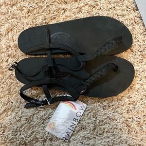 Rainbow Sandals Black